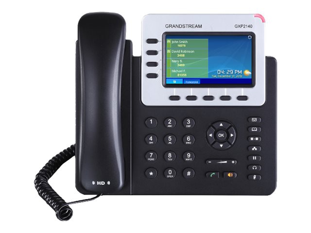 Grandstream GXP2140 Enterprise IP Phone - téléphone VoIP - à 5 voies capacité d'appel