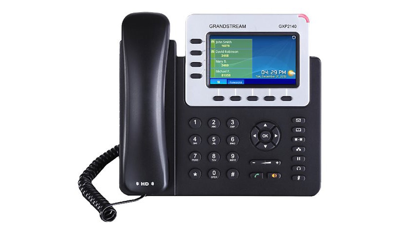 Grandstream GXP2140 Enterprise IP Phone - téléphone VoIP - à 5 voies capacité d'appel