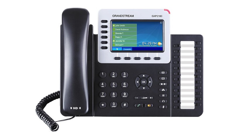 Grandstream GXP2160 Enterprise IP Phone - téléphone VoIP - à 5 voies capacité d'appel