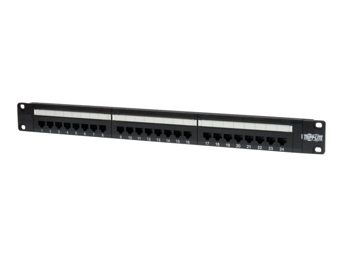 Eaton Tripp Lite Series 24-Port Cat5e Cat5 Rackmount Patch Panel 568B 110 Punch 1URM - patch panel - 1U - 19"