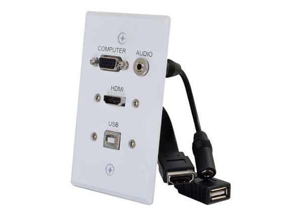 C2G HDMI VGA 3.5MM AUDIO&USB PASS