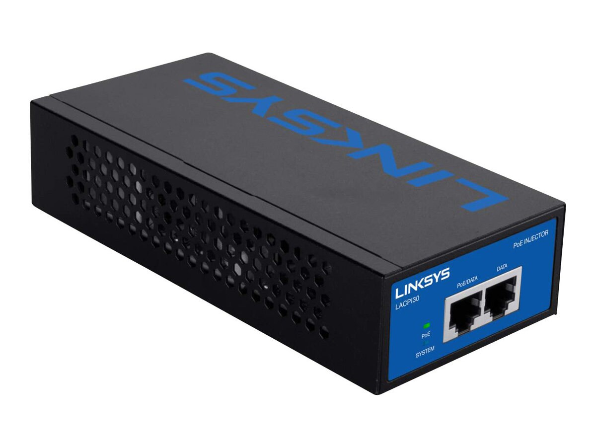 Linksys Business Gigabit High Power PoE Injector - PoE injector - 30 Watt