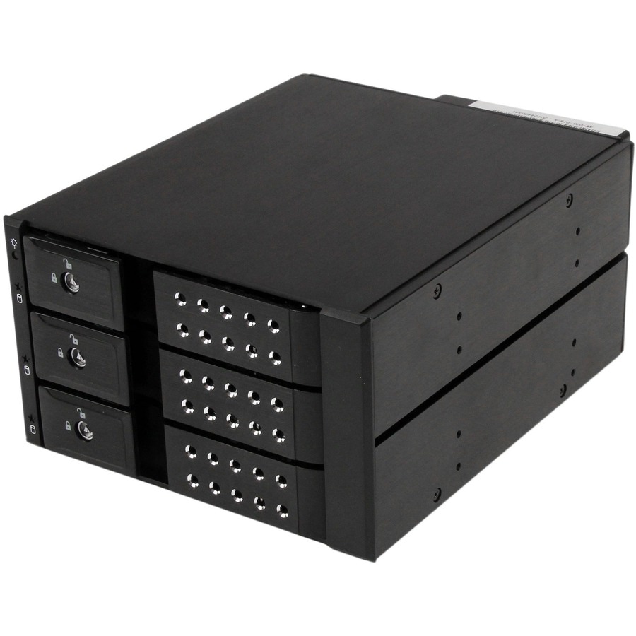 StarTech.com 3 Bay Aluminum Trayless Hot Swap Mobile Rack Backplane for 3.5