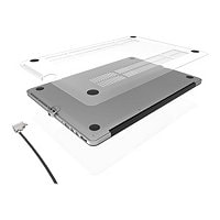 Compulocks MacBook Lockable Case Bundle With T-Bar Cable Lock and MacBook Pro 13" Security Case / Cover Clear security cable lock