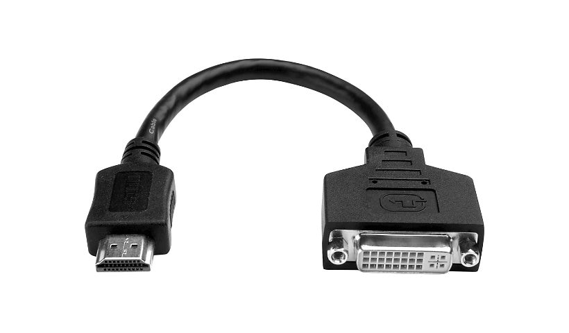 Eaton Tripp Lite Series HDMI to DVI Adapter Video Converter (HDMI-M to DVI-D F), 8-in. (20,32 cm) - adapter - 20,3 cm
