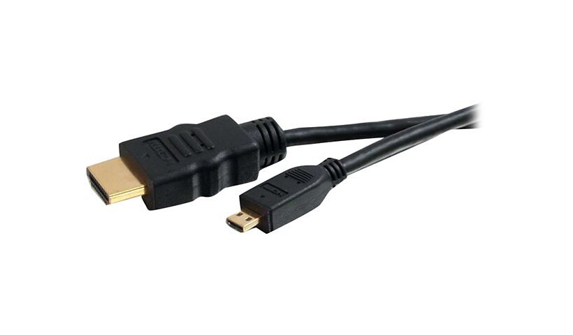C2G 1.5m High Speed HDMI to HDMI Micro Cable with Ethernet (4.9ft) - HDMI w