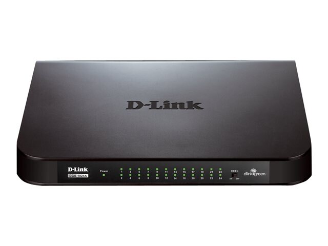 D-Link DGS 1024A - switch - 24 ports - unmanaged - desktop, wall-mountable