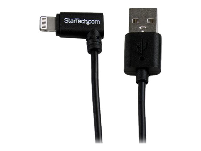 Bad eeuwig Partina City StarTech.com 2m 6ft Angled Black Apple 8-pin Lightning to USB Cable for  iPhone iPod iPad - Angled Lightning Cable - - USBLT2MBR - USB Cables -  CDW.com