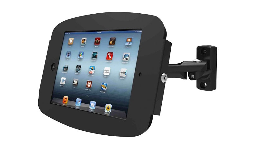 Compulocks Space Swing Arm iPad 9.7" Wall Mount Black - enclosure - Anti-Th