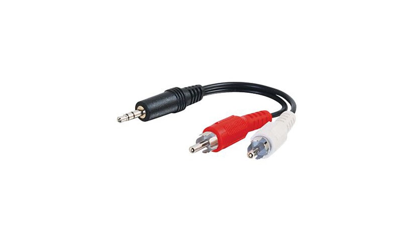 C2G 12ft Value Series 3.5mm to Dual RCA Stereo Y-Cable - M/M
