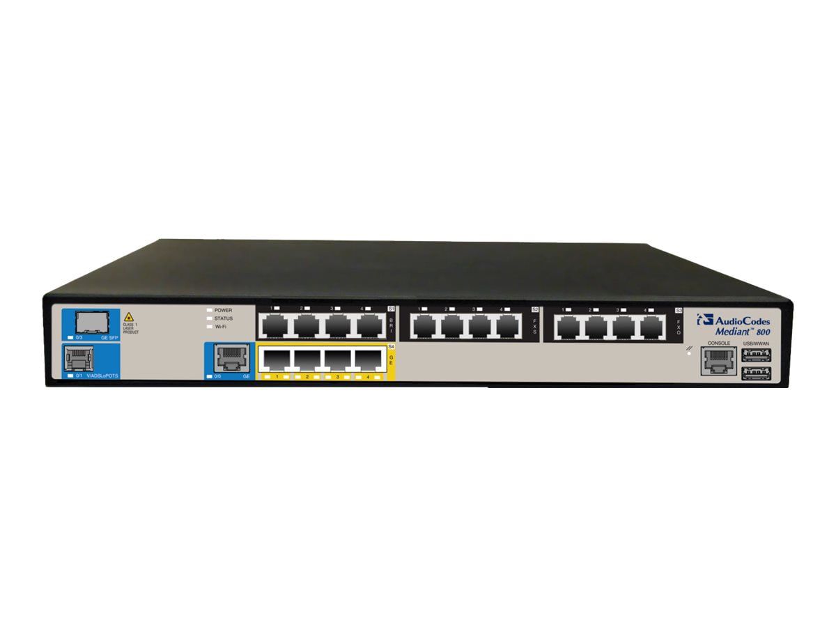 AudioCodes Mediant 800 VoIP Gateway Session Border Controller with E1/T1 Voice Interface