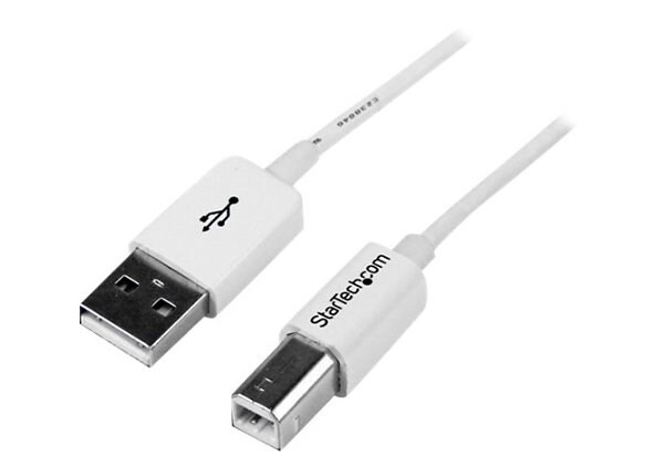 StarTech.com 3m White USB 2.0 A to B Cable - M/M - USB cable - 3 m