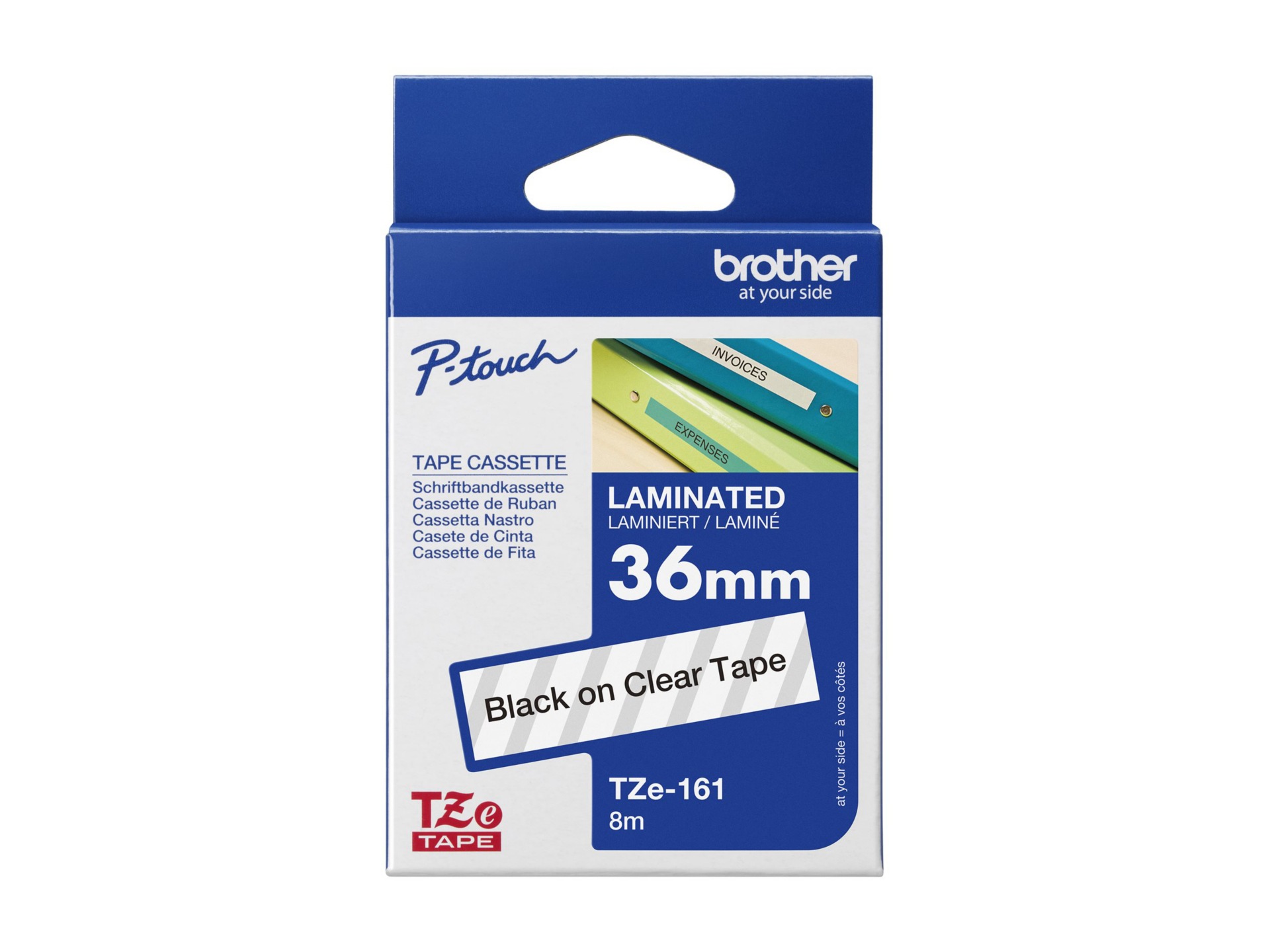 Brother TZe-161 - laminated tape - 1 cassette(s) - Roll (3.56 cm x 8 m)