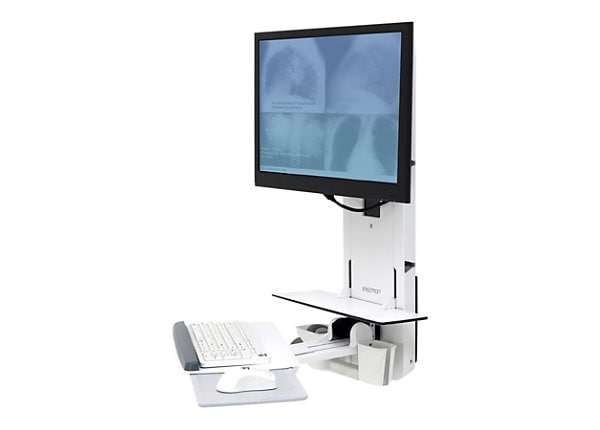 Ergotron StyleView Sit-Stand Vertical Lift, Patient Room - mounting kit - f