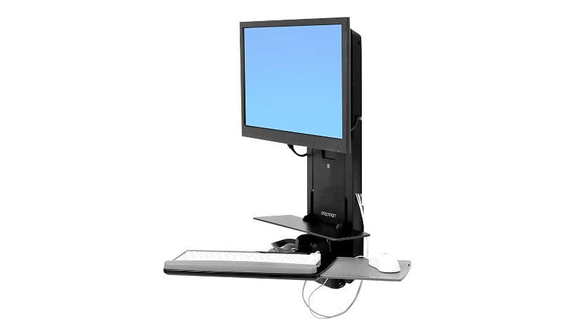 Ergotron StyleView Sit-Stand Vertical Lift, Patient Room mounting kit - for LCD display / keyboard / mouse / barcode