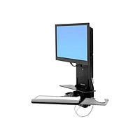 Ergotron StyleView Sit-Stand Vertical Lift, Patient Room mounting kit - for