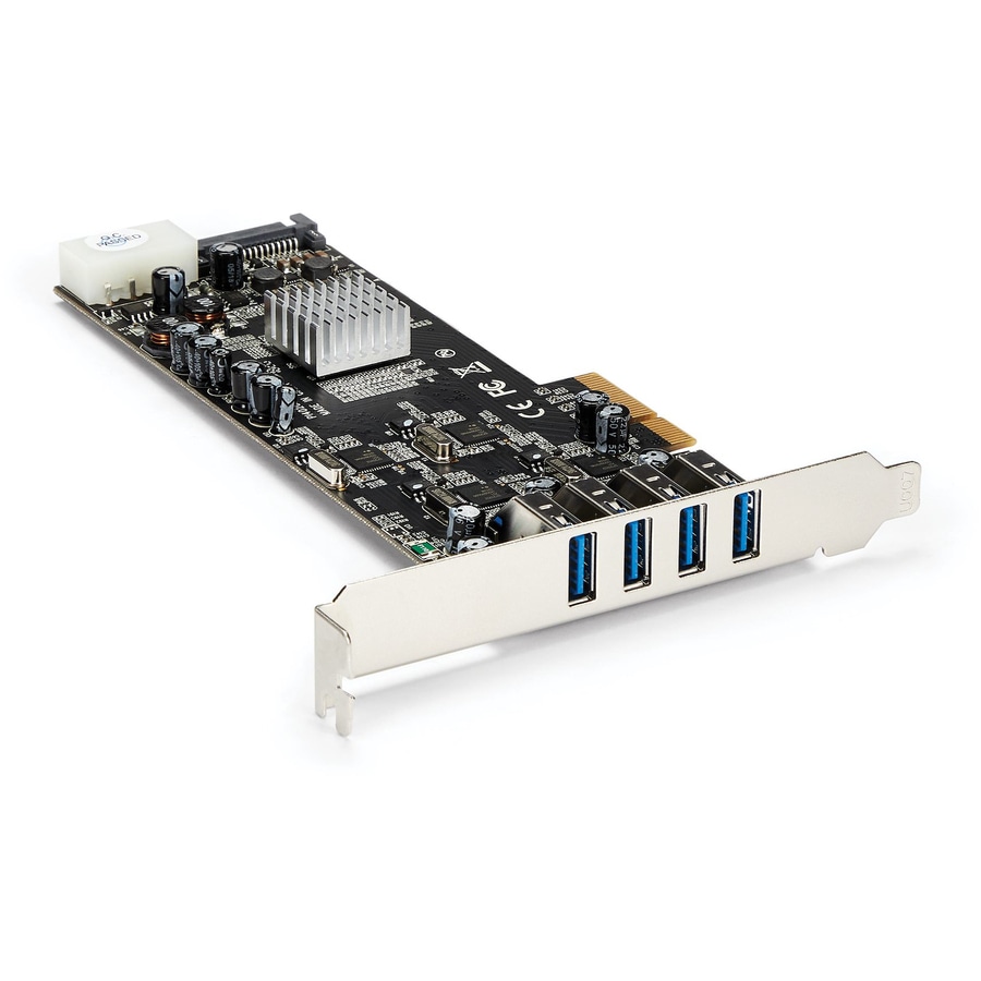 Thumbnail 5 of 11 for StarTech.com 4 Port PCI Express (PCIe) SuperSpeed USB 3.0 Card Adapter w/ 4 Dedicated 5Gbps Channels - UASP - SATA/LP4