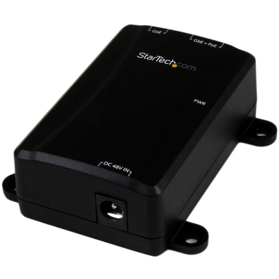 StarTech.com 1 Port Gigabit Midspan - PoE+ Injector - 802.3at and 802.3af -