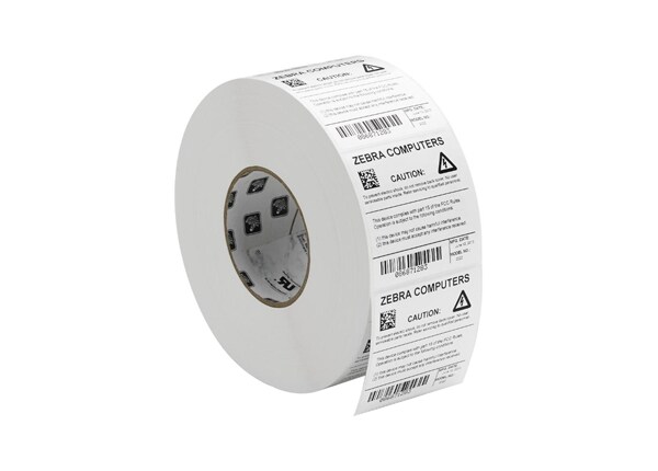 Zebra Label, Polyester, 4x1.5in, Thermal Transer, Z-Ultimate 2000T White