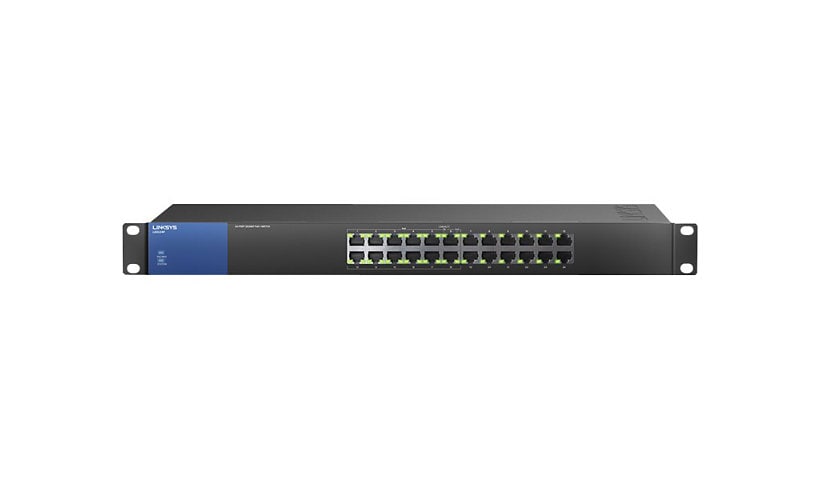 Linksys Business LGS124P - switch - 24 ports - unmanaged - rack-mountable