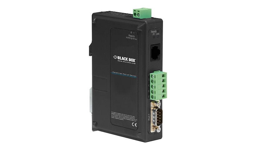 Black Box 1 Port Hardened Industrial Serial  Device Server 10/100Mb