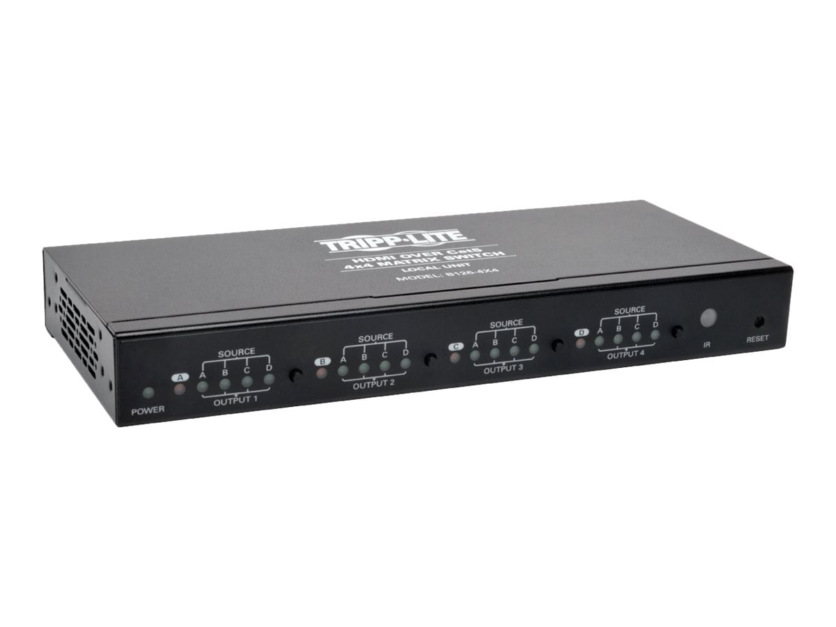 Tripp Lite HDMI over Cat5 Cat6 4x4 Matrix Video Extender Switch HDMI RJ45 F/F TAA - video/audio extender - HDMI