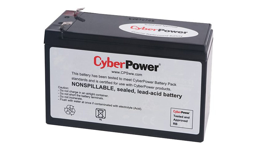 CyberPower RB1280 - UPS battery - lead acid - 8 Ah