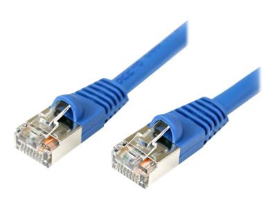 StarTech.com 10' CAT5e Cable - Blue Ethernet Cord - Shielded - UTP