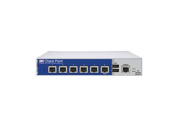 Check Point 2200 Appliance Next Generation Firewall Appliance with High Availability - security appliance - with 7