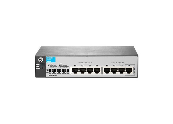 HPE 1810-8 v2 - switch - 8 ports - managed - desktop, wall-mountable - Smart Buy