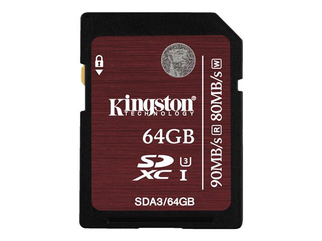 Kingston - flash memory card - 64 GB - SDXC UHS-I