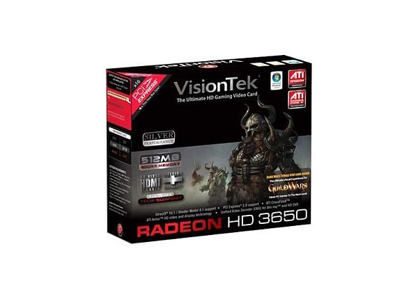VisionTek Radeon HD 3650 - graphics card - Radeon HD 3650 - 512 MB