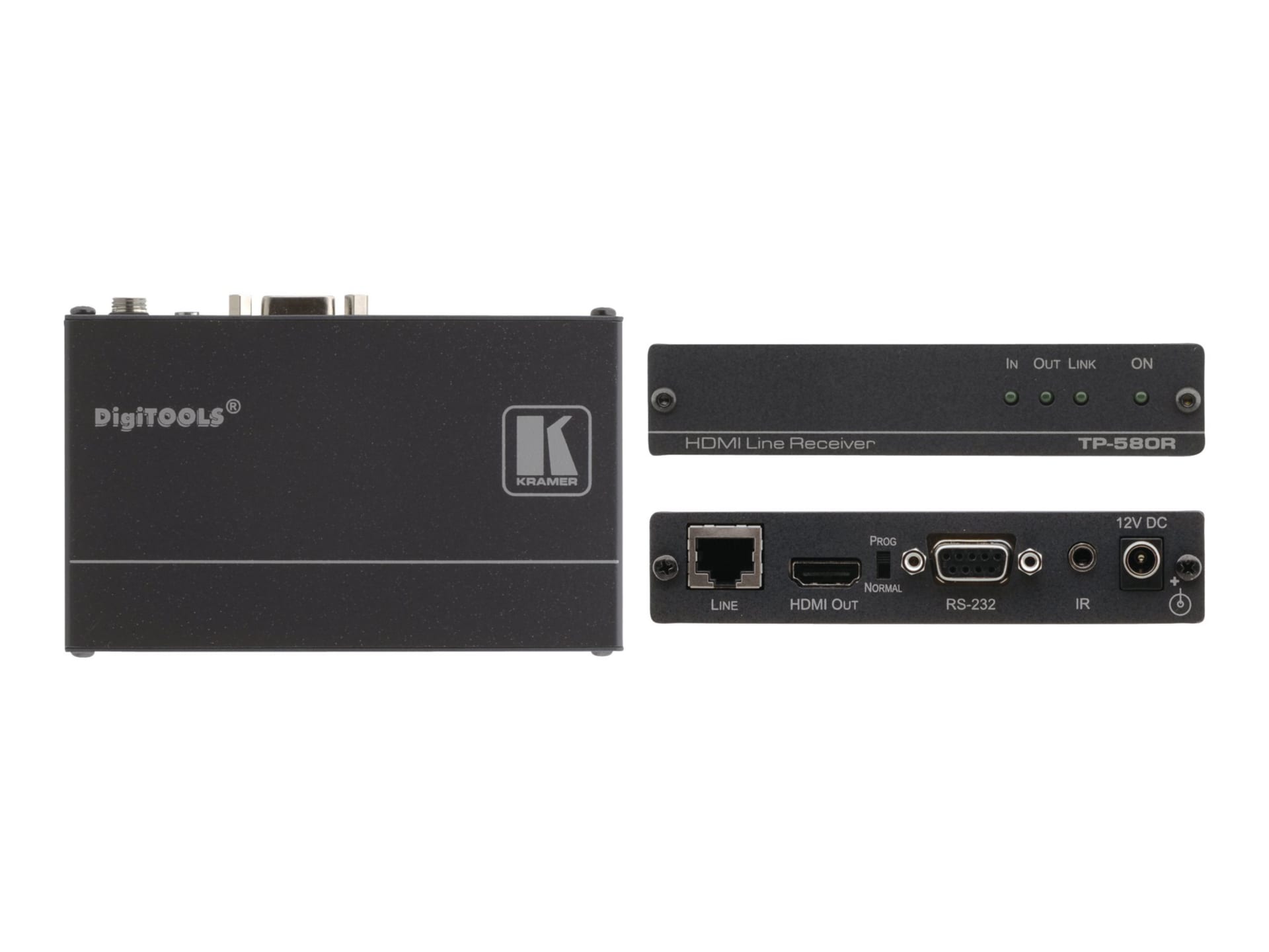 Kramer TP-580R - Rallonge vidéo/audio/infrarouge/série - RS-232, HDMI, HDBaseT