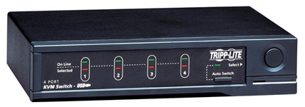 Tripp Lite 4-Port Desktop KVM Switch (USB) - KVM / USB switch - 4 ports - desktop