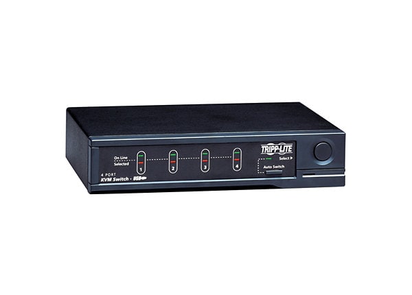 Tripp Lite 4-Port Desktop KVM Switch (USB) - KVM / USB switch - 4 ports - desktop