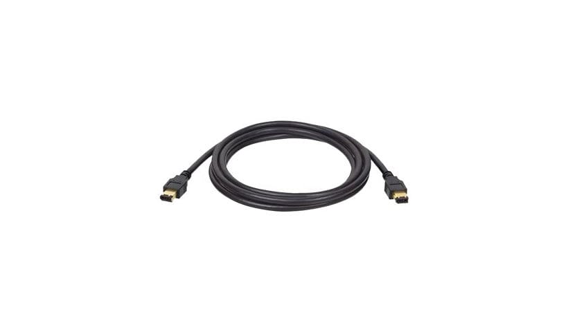 Tripp Lite 6ft FireWire IEEE Cable with Gold Plated Connectors 6pin/6pin M/M 6' - IEEE 1394 cable - 6 pin FireWire to 6
