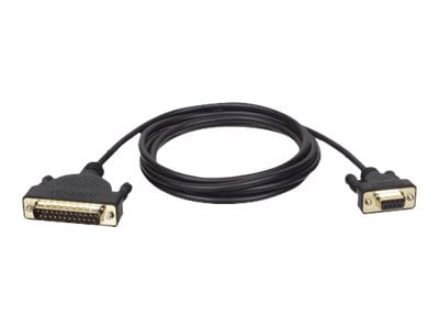Tripp Lite 6ft AT Serial Modem Cable Gold Connectors DB25M to DB9F M/F 6'