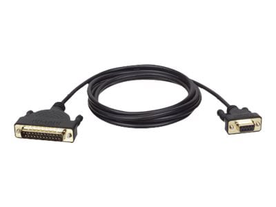 Tripp Lite 6ft AT Serial Modem Cable Gold Connectors DM25M to DB9F 6' - serial cable - DB-9 to DB-25 - 6 ft