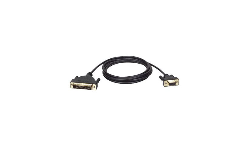 Tripp Lite 6ft AT Serial Modem Cable Gold Connectors DM25M to DB9F 6' - serial cable - DB-9 to DB-25 - 6 ft