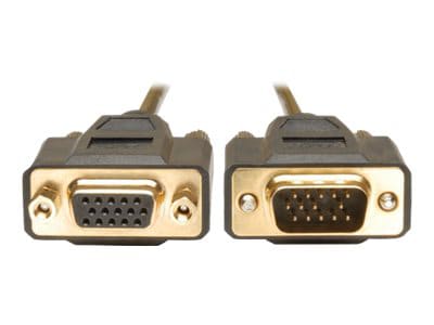 Tripp Lite 10ft VGA Monitor Extension Gold Cable Shielded HD15 M/F 10'