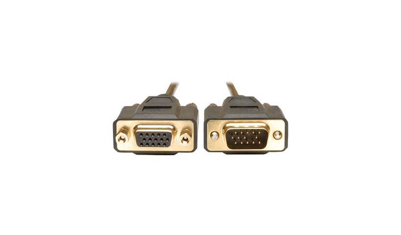 Tripp Lite 10ft VGA Monitor Extension Gold Cable Shielded HD15 M/F 10' - VGA extension cable - 10 ft