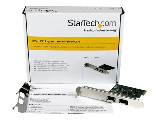 Thumbnail 5 of 5 for StarTech.com 2 Port 1394a PCI Express FireWire Card - PCIe FireWire Adapter