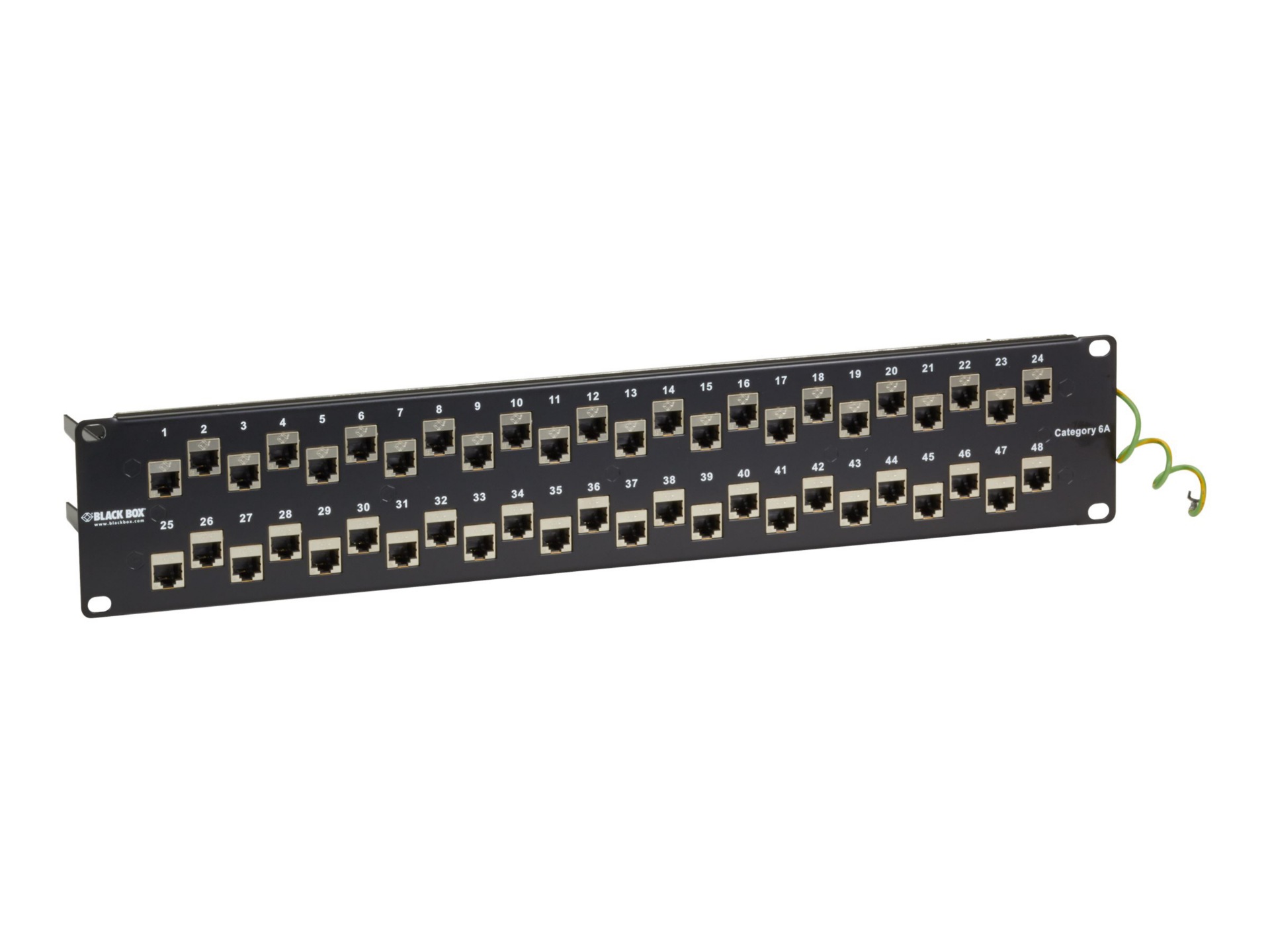 Black Box patch panel - 2U - 19" - TAA Compliant