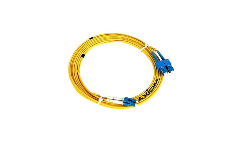 Axiom LC-LC Singlemode Duplex OS2 9/125 Fiber Optic Cable - 2m - Yellow - n