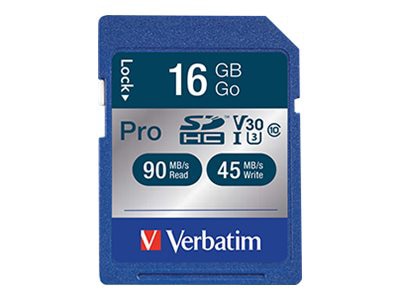 Verbatim PRO Series - flash memory card - 16 GB - SDHC UHS-I