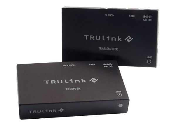 C2G TruLink HDMI HDBaseT over Cat5 Extender Box Transmitter to Box Receiver Kit - video/audio extender