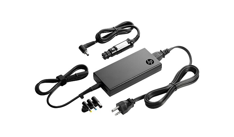 HP Slim Combo Adapter with USB - power adapter - AC / car - 90 Watt