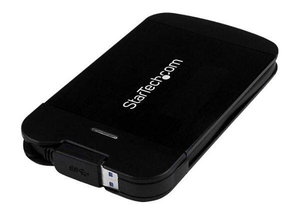 StarTech.com 2.5" USB 3.0 SATA HDD Enclosure w/ UASP and Built-in Cable - s