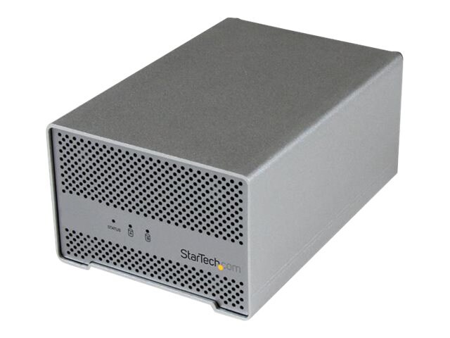 StarTech.com Dual-Bay Drive Enclosure for 2.5in SATA Drives - Thunderbolt