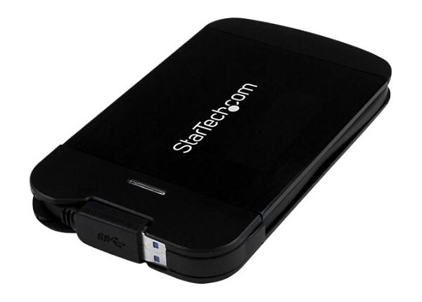 StarTech.com 2.5” USB 3.0 SATA HDD Enclosure w/ UASP and Built-in Cable